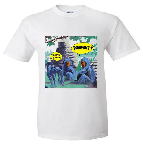 Cool Tee Shirts Men'S Short Sleeve Pavement Wowee Indie Rock Band Size S M L Xl 2Xl Broadcloth Crew Neck T Shirt |