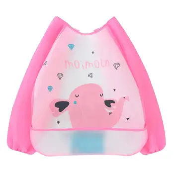 

Baby Girls And Boys Fashion EVA Cartoon Bibs Waterproof Stain Resistant Cape Bib Children Drawing Smock Bibs