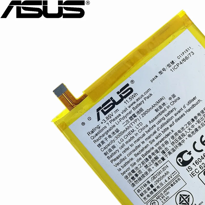 ASUS Original C11P1511 3000mAh New Battery For ASUS Zenfone3 Ze552kl Z012da Z012de high quality battery+tracking number
