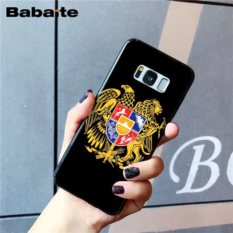 Babaite Armenia Albania флаг России герб чехол для телефона samsung Galaxy S8 S7 edge S10 S10E S10lite S9plus S5 M10 20