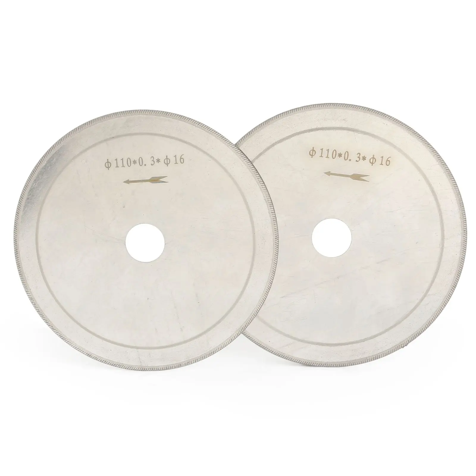 2Pcs 4 1/2" 110 mm Ultra thin Lapidary Diamond Saw Blade Cutting Disc 5/8" Arbor ILOVETOOL