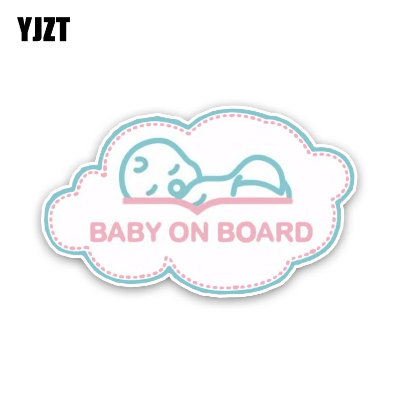 YJZT 15.1*9CM High Quality Car Sticker Lovely BABY ON BOARD Colored Cartoon Decoration Warning Sign C1-5535 | Автомобили и