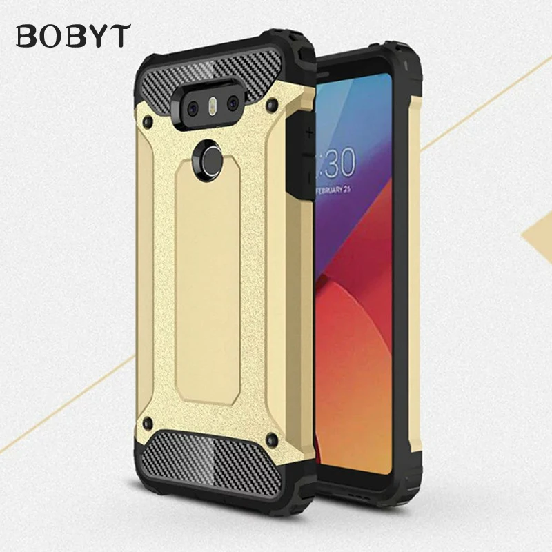

Soft Silicon + PC Hard Armor Anti-knock Back Cover Case For LG G6