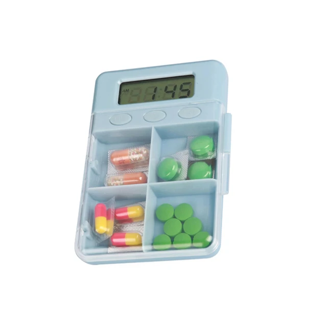 Portable Medicine Box Timer Pill box Timer with Timer Alarm Pill