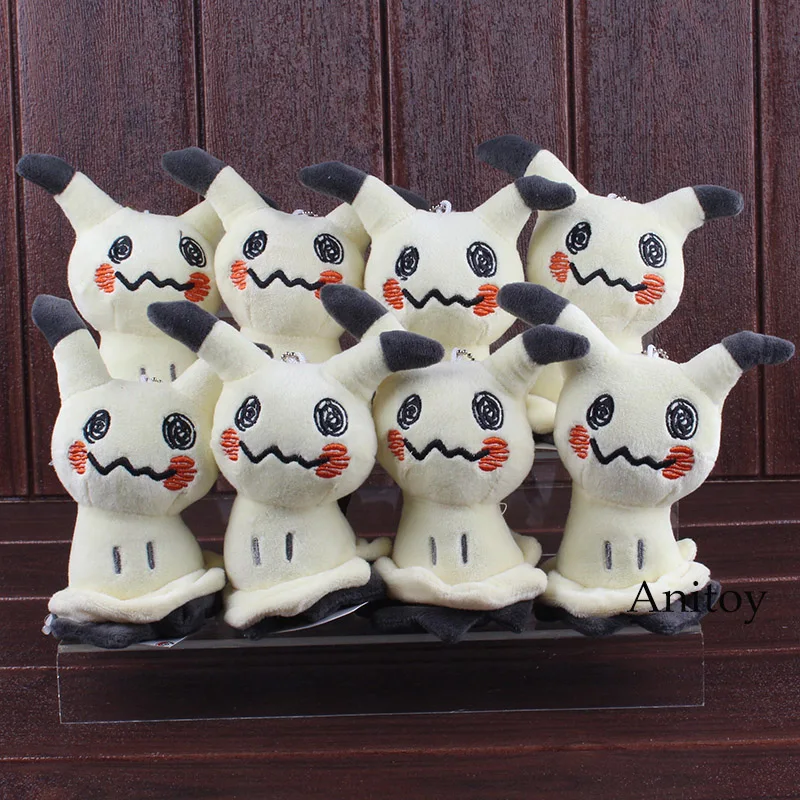 

Mimikyu Plush Keychain Cute Plush Pendants Stuffed Toys Soft Doll for Kids 15cm 10pcs/lot