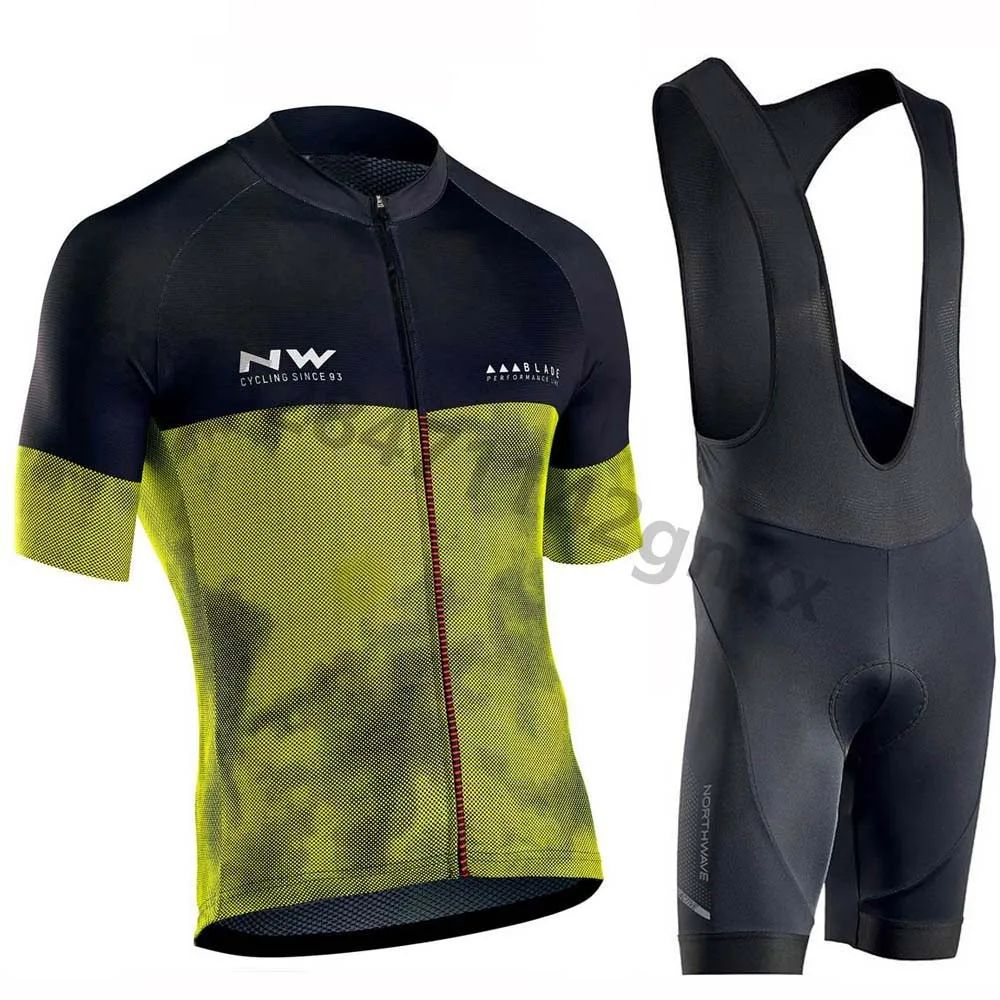 Northwave короткий рукав Велоспорт Джерси pro team Дышащая MTB велосипедная одежда NW мужская кофта для велоспорта Ropa Ciclismo нагрудник шорты комплект - Цвет: 3