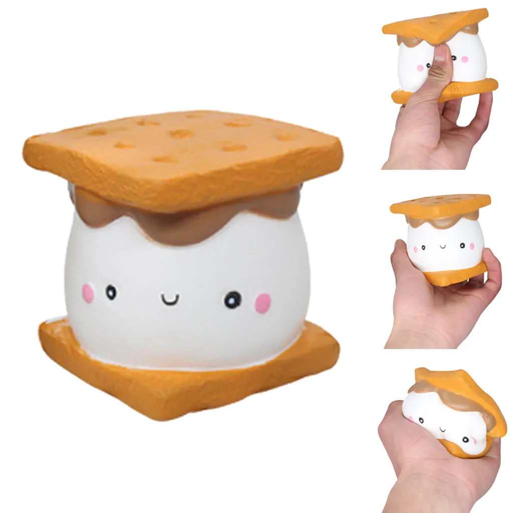

Squishy Stress Reliever Simulated Biscuit Cake Soft Scented Slow Rising Kids Squishy Toys Children Adults Anti-stress Toys