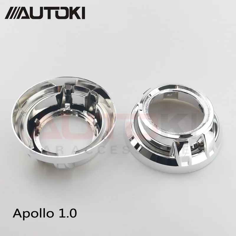 3 дюйма hid линзы проектора bi xenon кожух высокая температура стойкие серебро Apollo 1 0