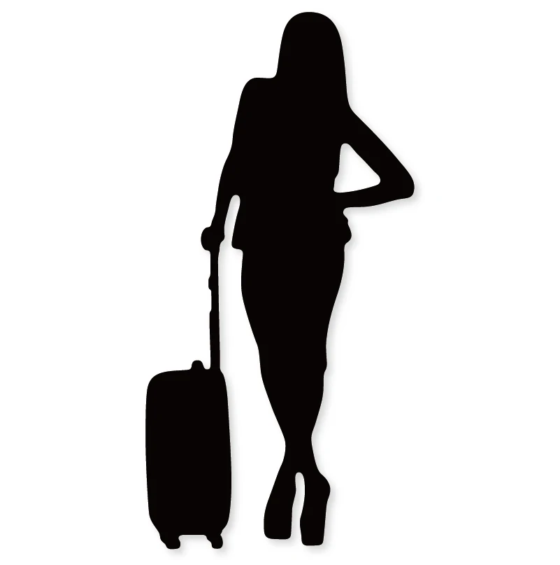 Hemere cutting dies Woman Trolley case Set Metal Die Cuts Embossing Stencil DIY Scrapbooking/photo Album Decor Paper Cards Craft | Дом и сад