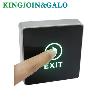 

DC 12V NC NO Release Button Switch Square Touch Sensor Door Exit with LED Light Door Switch Button