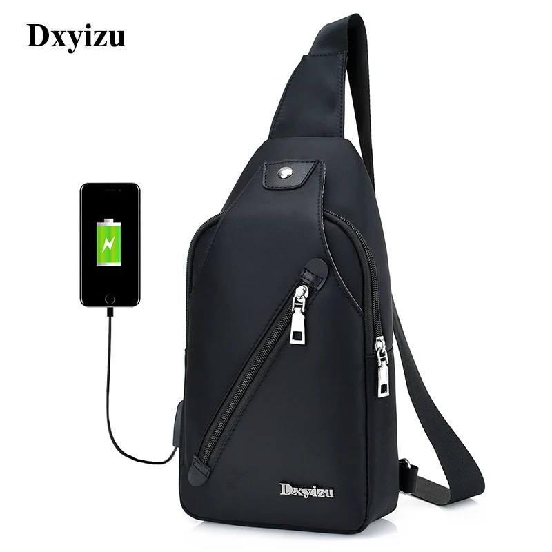 

Brand Men Chest Bag USB Charging Leisure Messenger Bag Male Camouflage Shoulder Bag Oxford Cloth Cross Body Bags for Ipad Mini