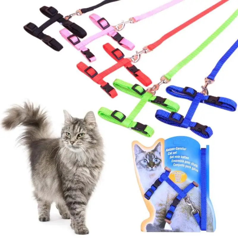 Adjustable Nylon Rope Collar For Cats Dogs Pet Dog Puppy Cat Lead Leash
