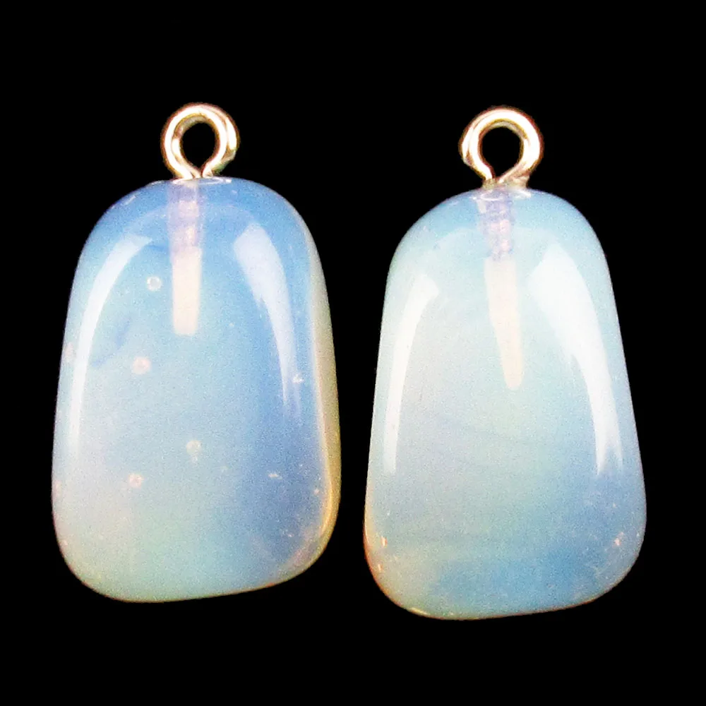 YUTENG, 2 шт., Необычные заживляющие драгоценные подвески, подвески, хрустальные бусины чакры для самостоятельного изготовления ожерелья, ювелирных изделий ll888 - Окраска металла: Opal Opalite
