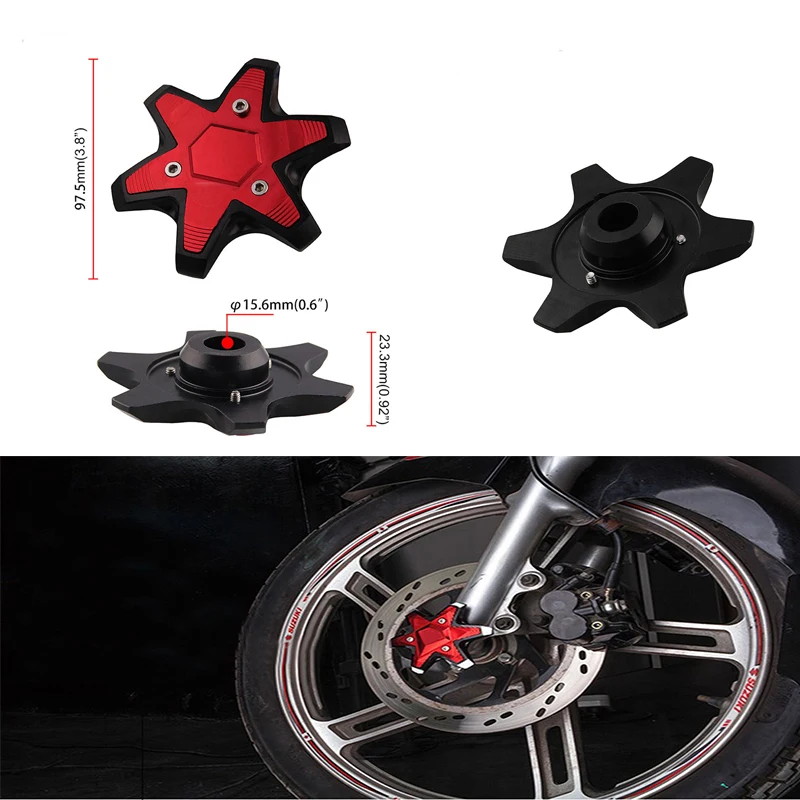 

Motorcycle Universal CNC Aluminum Anti-fall Front Fork Cup Shock Absorber Anti-collision Cover For Honda Yamaha Kawasaki Triumph