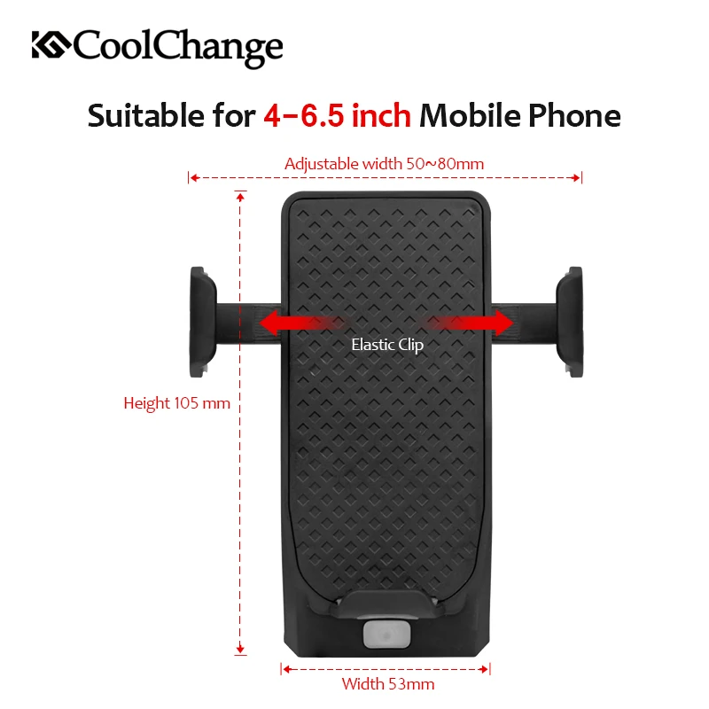 Discount CoolChange Bike Light Cycling Alarm Bell Smart phone Mount Stand Bicycle Lamp Stand 2000/4000mAh Power Bank Bicycle Front Light 5