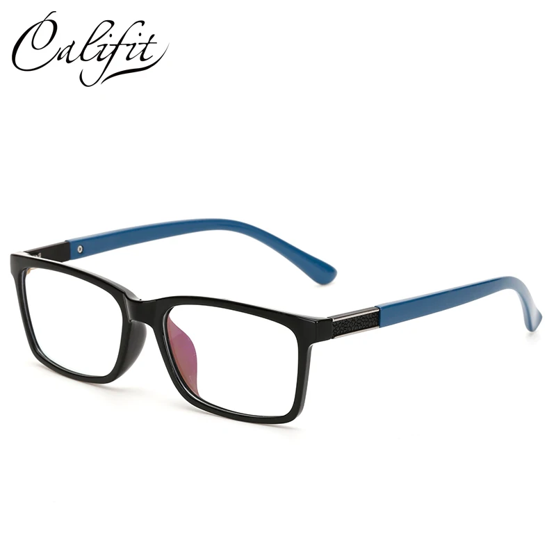 CALIFIT Square Glasses Frames For Men High Quality Eyeglasses Clear