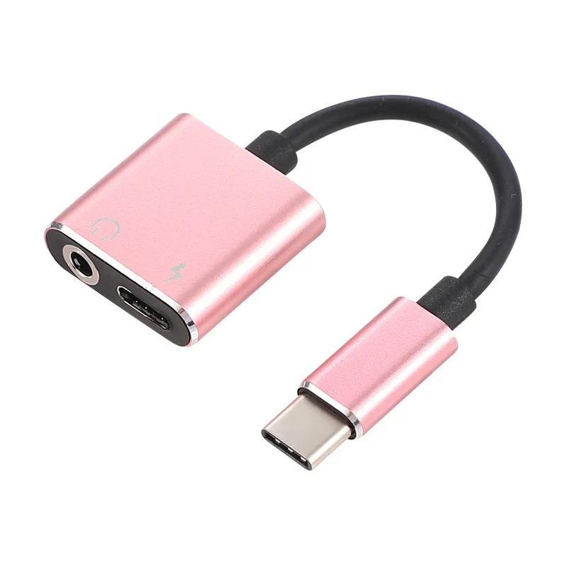 

JXSFLYE adapter Charge Headphone 2 in 1 Type-C to 3.5mm Aux Audio USB C Cable
