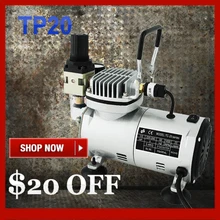 Mini Air Compressor TC20C Portable Airbrush Compressor for Painting Tatoo Water Filter