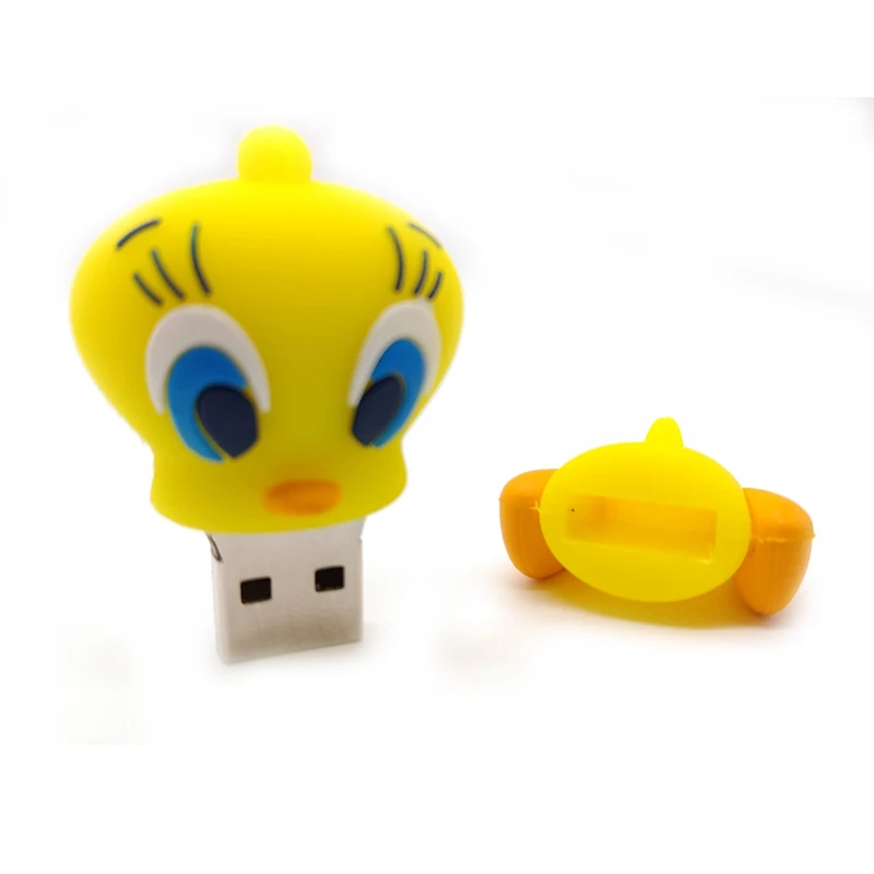 4-usb-flash-drive-USB2-0-catoon-cute-duck-Real-capacity-lovely-Tweety-Bird-pen-drive