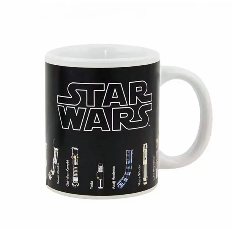 Hot Sale New Fashion Tea Coffee Mug Magic Mugs Cup Change Color Star Wars Lightsaber Heat Reveal Ceramic Mug