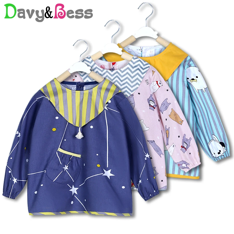 children's bibs with sleeves