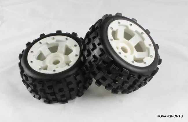 

5B baja rear knobby tires set with nylon hub 85038-1