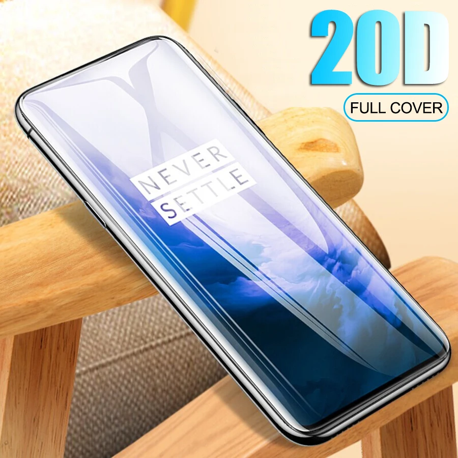 20D полное изогнутое покрытие протектор экрана для Oneplus 7 Pro закаленное стекло на One
