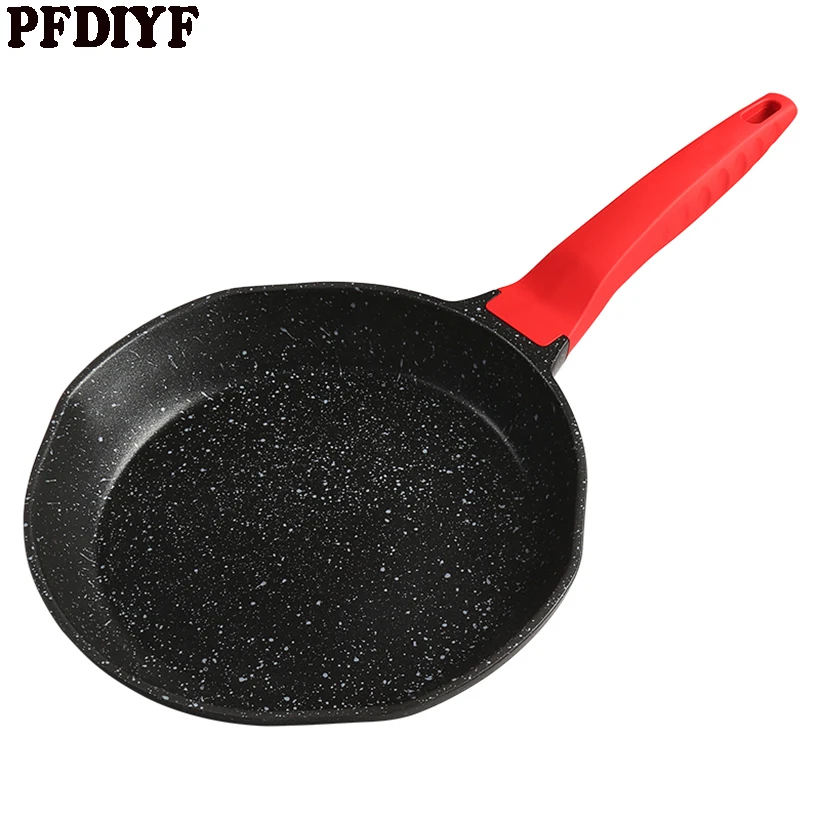 

PFDIYF Healthy Medical Stone Pan Nonstick Frying Pan 24-26 CM Smokeless Cookware Household Gas Universal Steak Pancake Pans