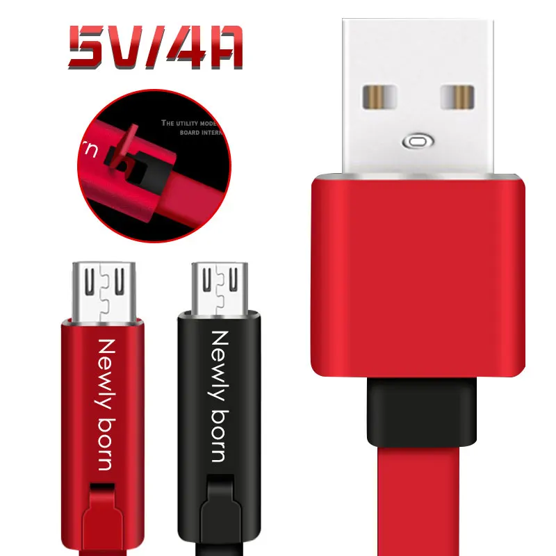 5 V 4A Быстрый ремонтный прочный зарядный кабель Micro USB/type C Быстрая зарядка линия