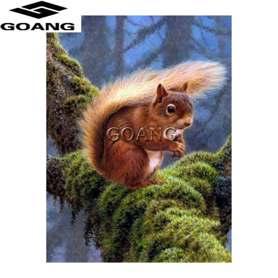 

diamond embroidery 5D Diy Diamond Painting animals Cross Stitch kits full square Diamond Mosaic squirrel room decoration