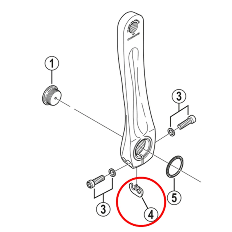 Bicycle Crank Parts Diagram