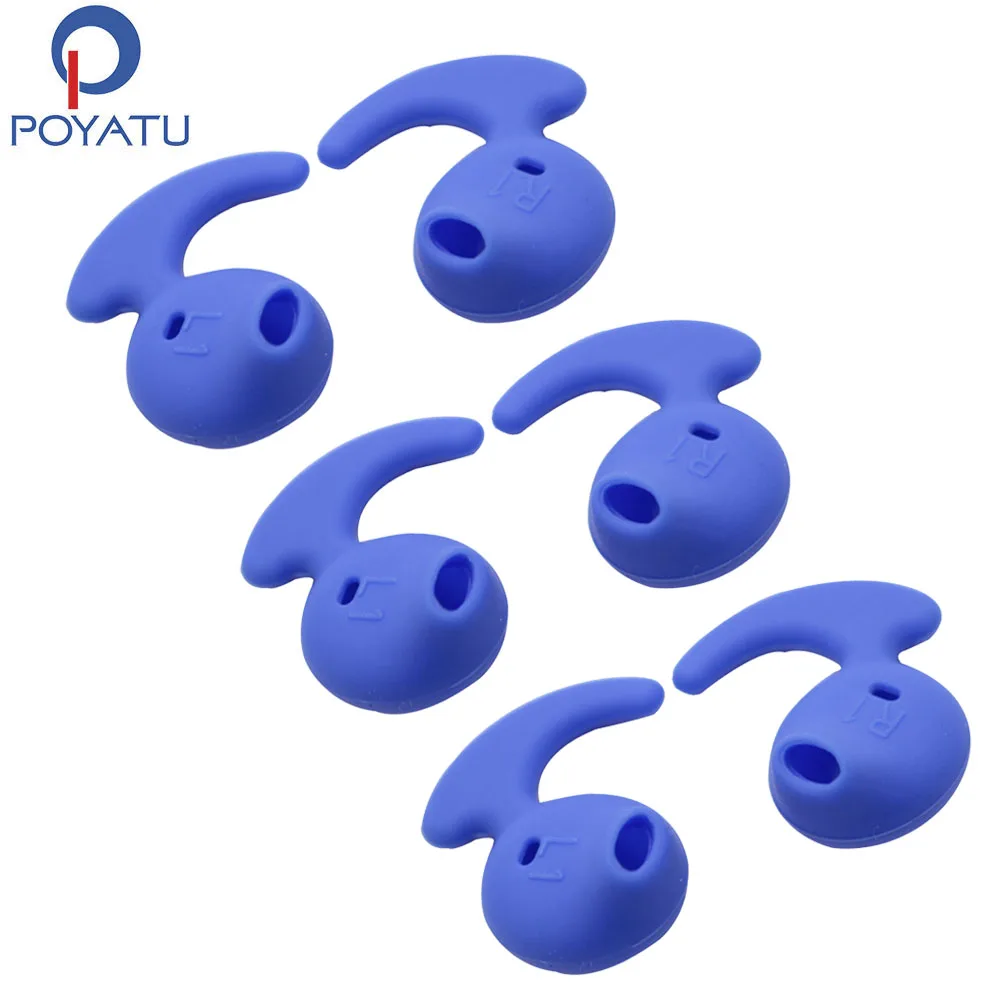 POYATU Earhook Ear Gel Tips For Samsung Galaxy S6 S6Edge G9200 G9250 G9208 Note5 Samsung Level U Replacement Earbuds Silicone  (1)