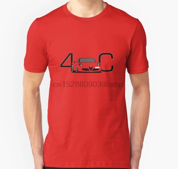 

Men Short sleeve tshirt Alfa Romeo 4C Unisex T Shirt Women t-shirt