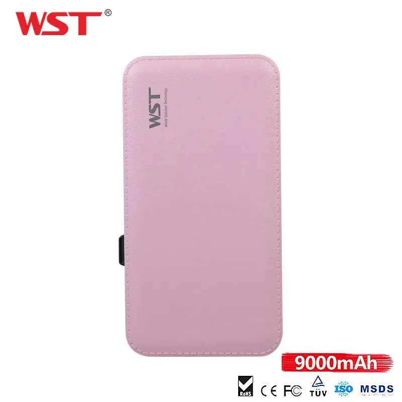 WST DP622A 9000 мАч Внешний аккумулятор литий полимерный для быстрой зарядки