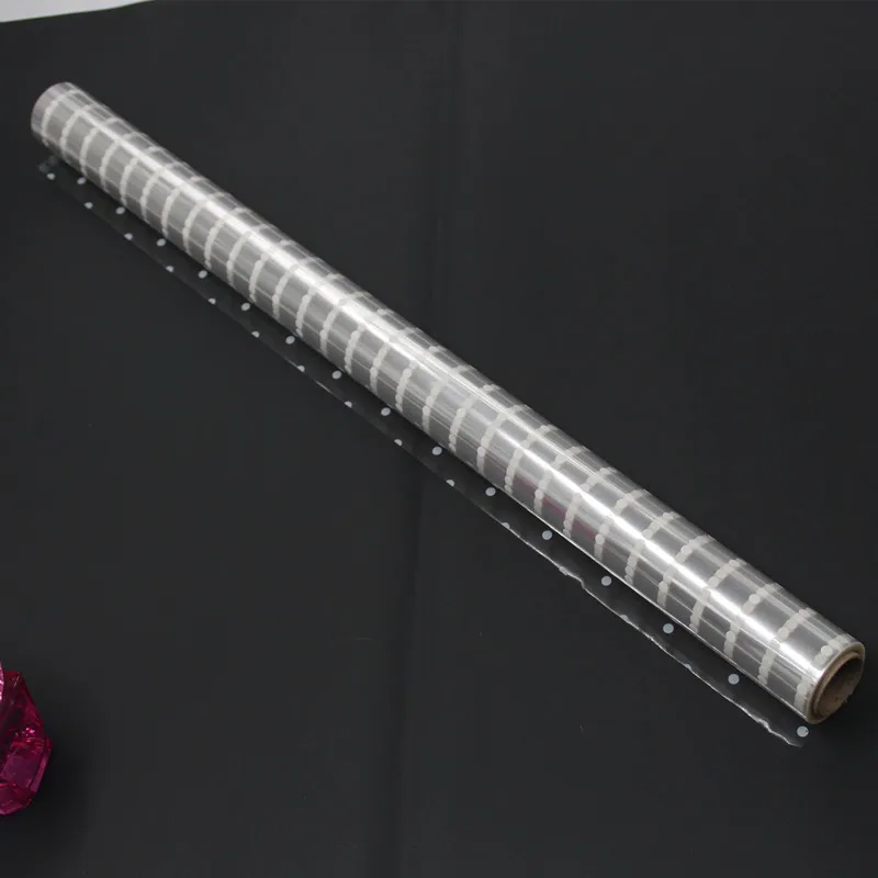 Billige 20m Weiß Punkte zellophan Cello Film Design Klare Polypropylen Geschenk Korb Wrap Füllstoff bopp film Roll