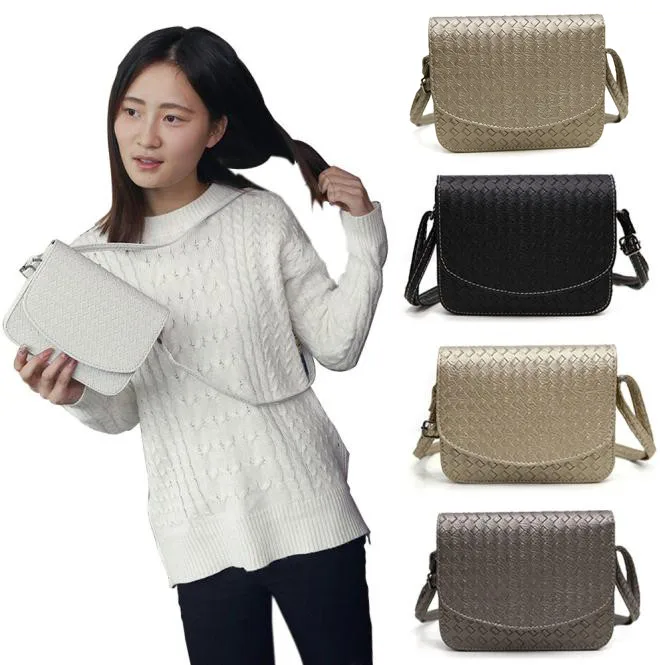2017 Hot sale Women Girl Shoulder Bag Faux Leather Satchel Crossbody Weave Tote Handbags bolsos mujer wholesale #6041452 new design 2016 hot sale women girl shoulder bag faux leather satchel crossbody weave tote handbag jul15