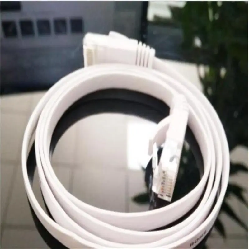 

32AWG GB oxygen-free copper six flat cable 2 m pure white cable six flat jumper