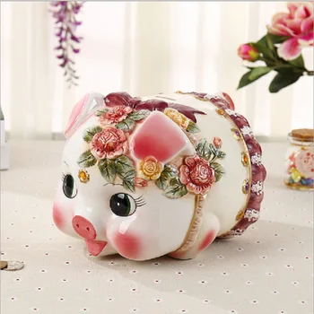 

christmas Interesting Lovely 3D Minions Cartoon Figures Ceramic money storage pot