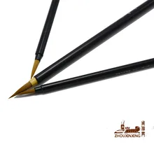 3 шт./компл. стиль рисующей щетки, колонковая кисть акварель кисти китайской живописи изогнутым наконечником пера эскиз материалов товары для рукоделия