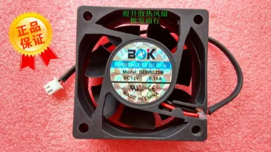 Оригинал бок 6025 DC12V 0.16A 60*60*25 мм BDH6025B 2 провода оси вентилятора | Компьютеры и офис