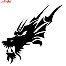 Autocollants graphiques en vinyle pour phares de voiture, bande de tête de Dragon, pour capot