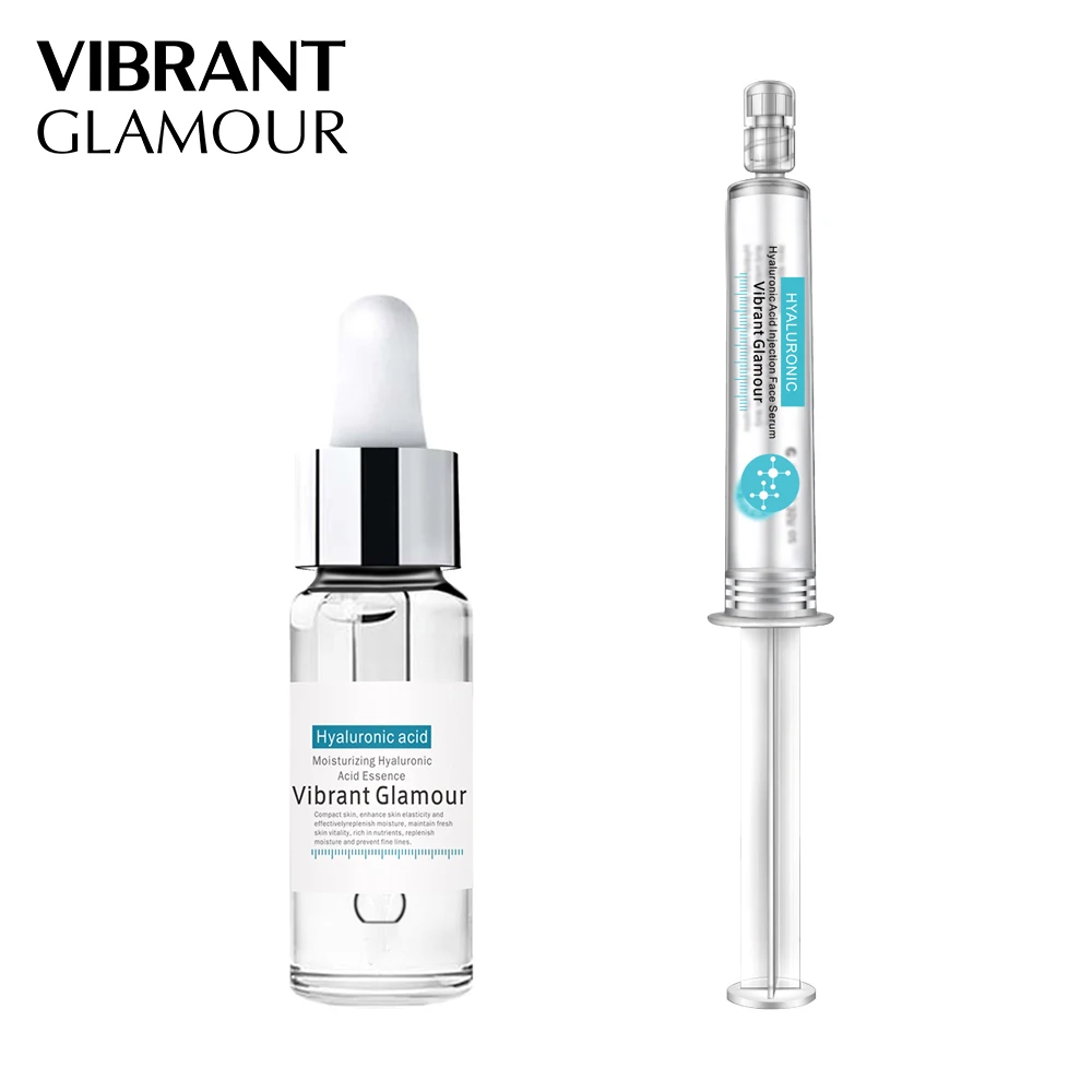 

VIBRANT GLAMOUR 2pcs/set Hyaluronic Acid Serum Moisturizing Anti Aging Wrinkle Hydrating Vitamin C Face Serum Skin Care Set