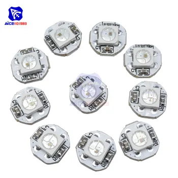 

10PCS WS2812B Addressable LED Pixel Light SMD 5050 RGB SMD on Heat Sink PCB Board LED Module Pixels Light 5V DC