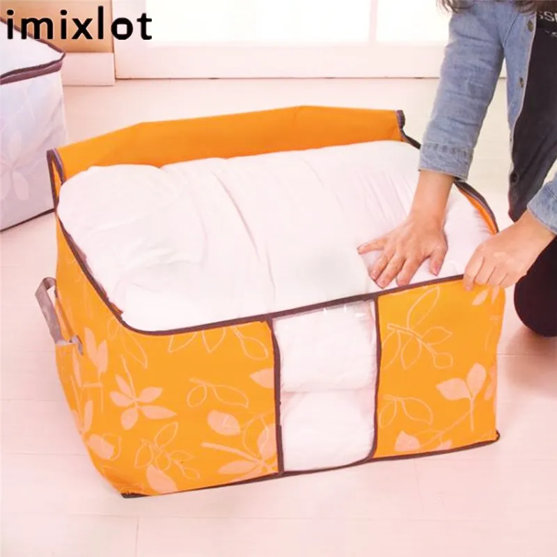 Imixlot 1 Pc Zipped Handles Clothes Quilt Bedding Duvet Storage