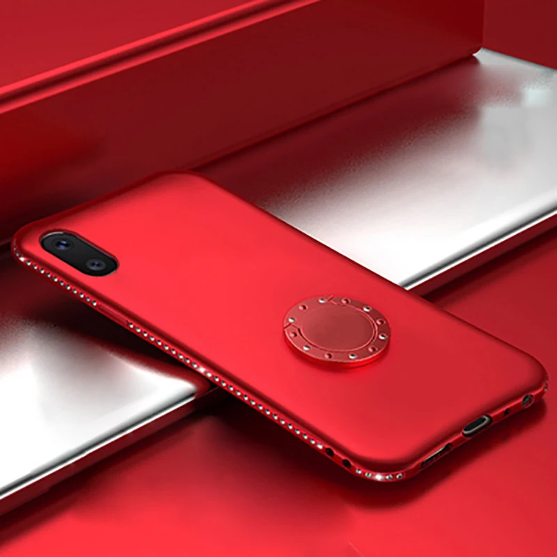 Case For iPhone X Xr XS Max Cover Luxury 3D Diamond Shiny Magnetic Absorption (3)