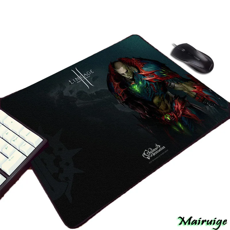 Mairuige So Beautuful Cool HD Wallpaper Pattern Print Lineage 2 Video Game Diy Pc Computer Gaming Mouse Pad for Decorate Desktop