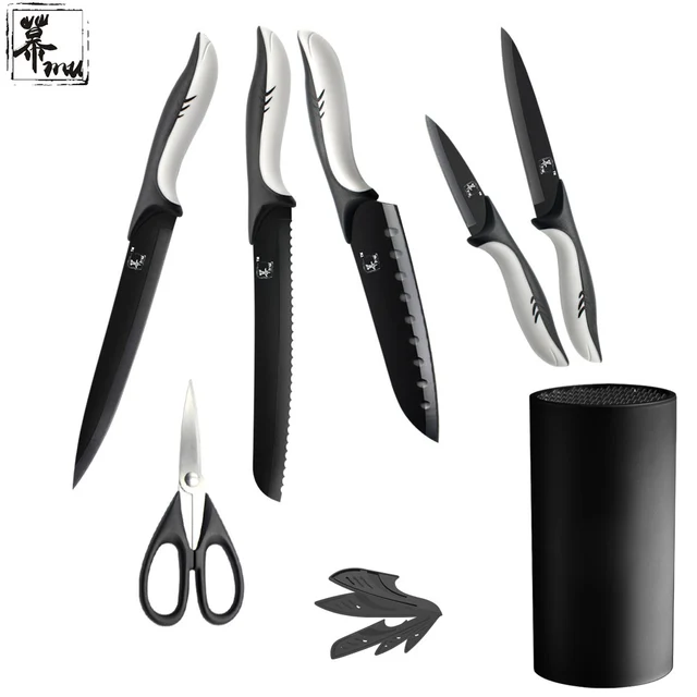 Staninless Baja Mu Merek Buatan Tangan Pisau Dapur Set 5 Piece Staninless Baja Mu Merek Buatan Tangan Pisau Dapur Set 5 Piece Memasak Dan Tajam
