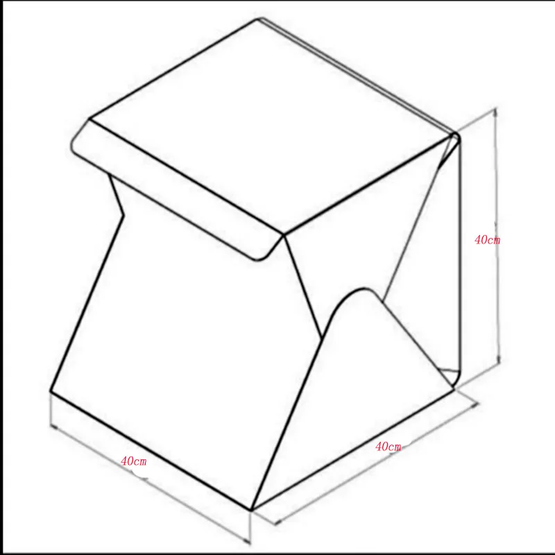40cm Portable Mini LED Photo Studio Box Photography Backdrop built-in high Light Photo Box foldable softbox with backgound new