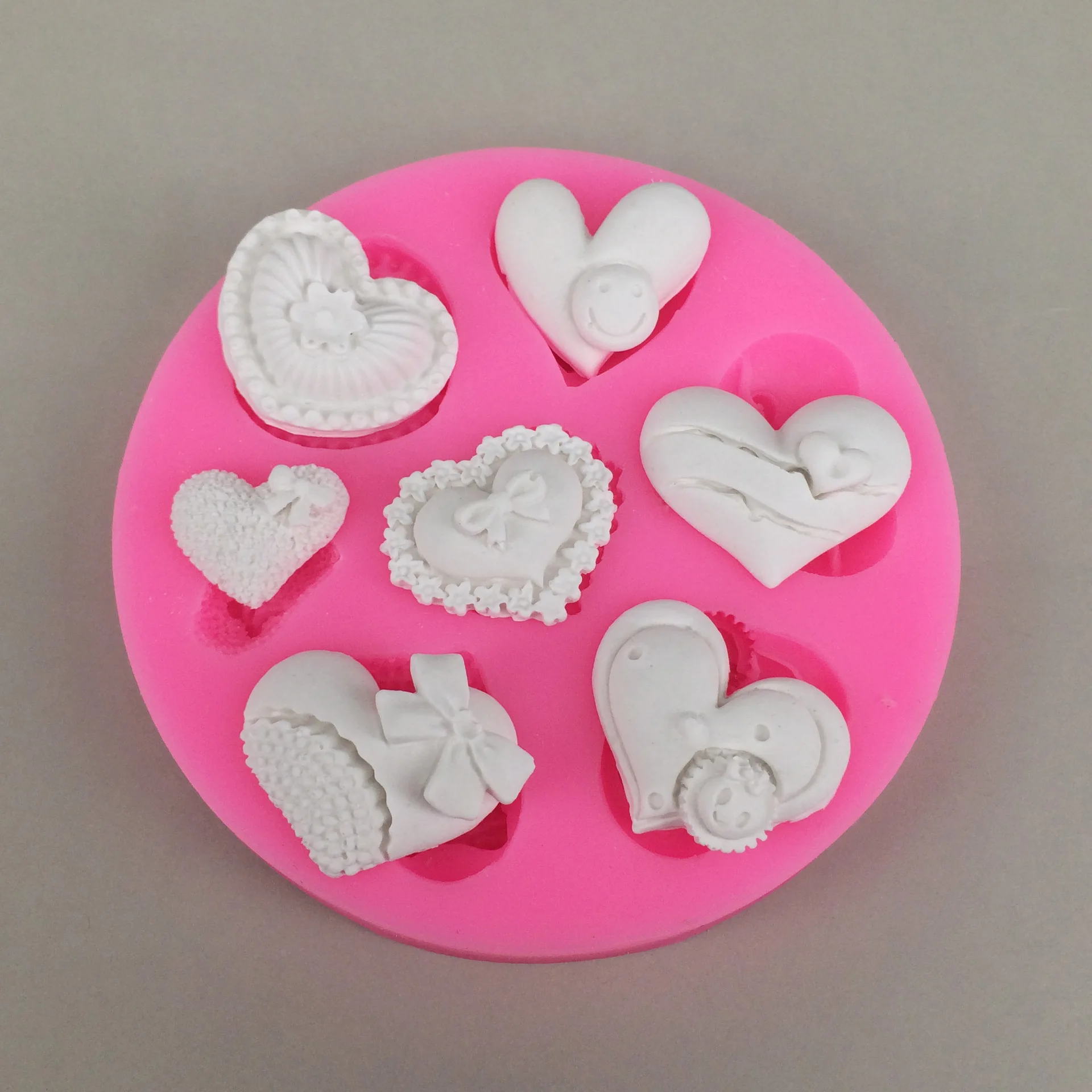 

Various Small heart Shape Silicone mould for fondant cake decoration hand soap making mould DIY soap silicone mold