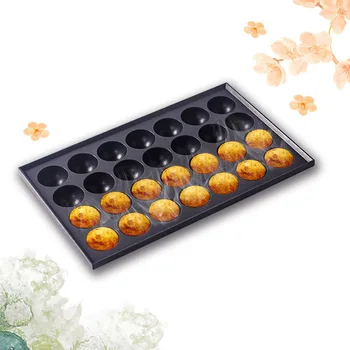 

15% TAKOYAKI Octopus Maker Donut Holes Cake Pops with Non-stick Surface 28-Balls 4CM Skillets for Grilling Baking